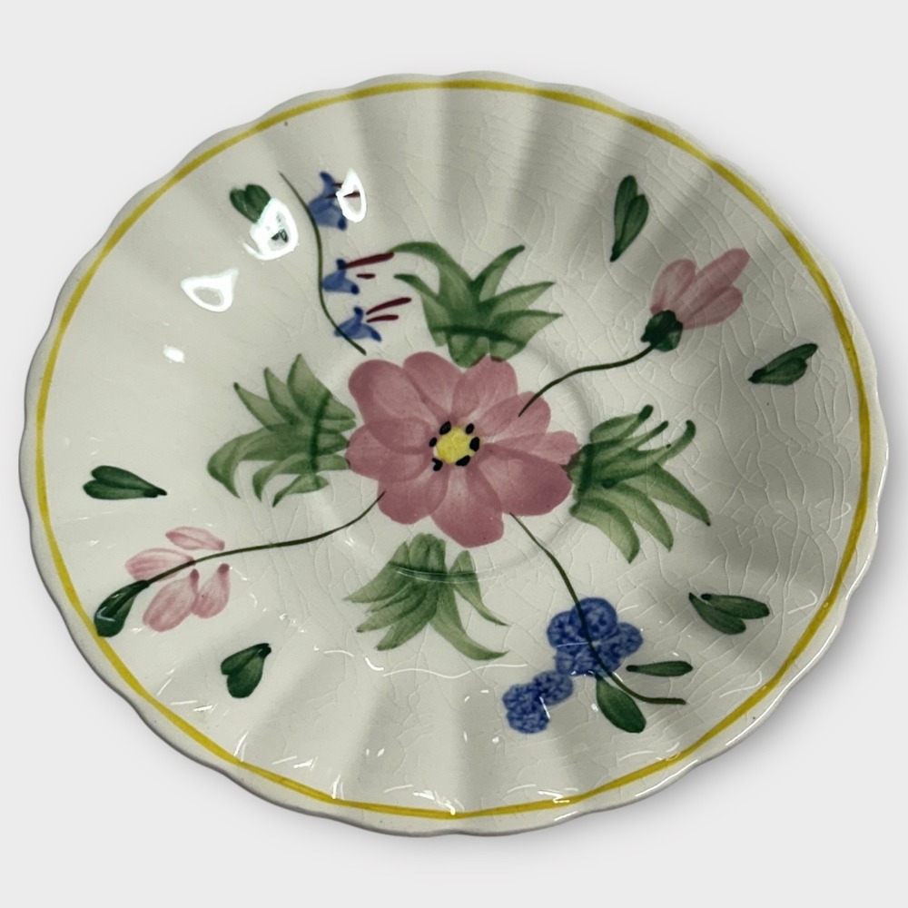 VTG Blue Ridge Southern Pottery Bread Butter Plate SET OF 6 Laurie Colonial RARE - Picture 5 of 10